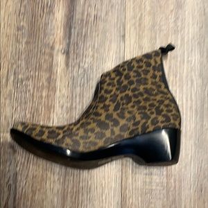 NEW Charleston Shoe Lower King Leopard Print Boot